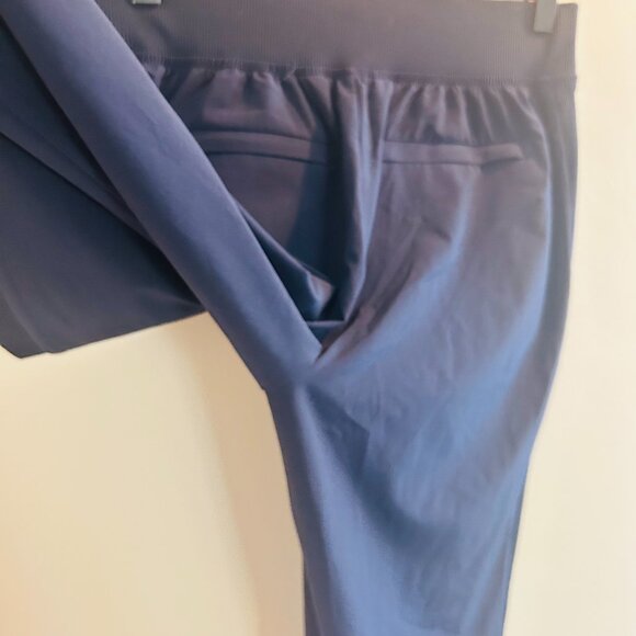 Athleta Brooklyn Mid Rise Ankle Pant Size 0 Navy Blue Pants Comfy Travel Neutral - Picture 7 of 11